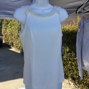 Xoxo Embellished white top